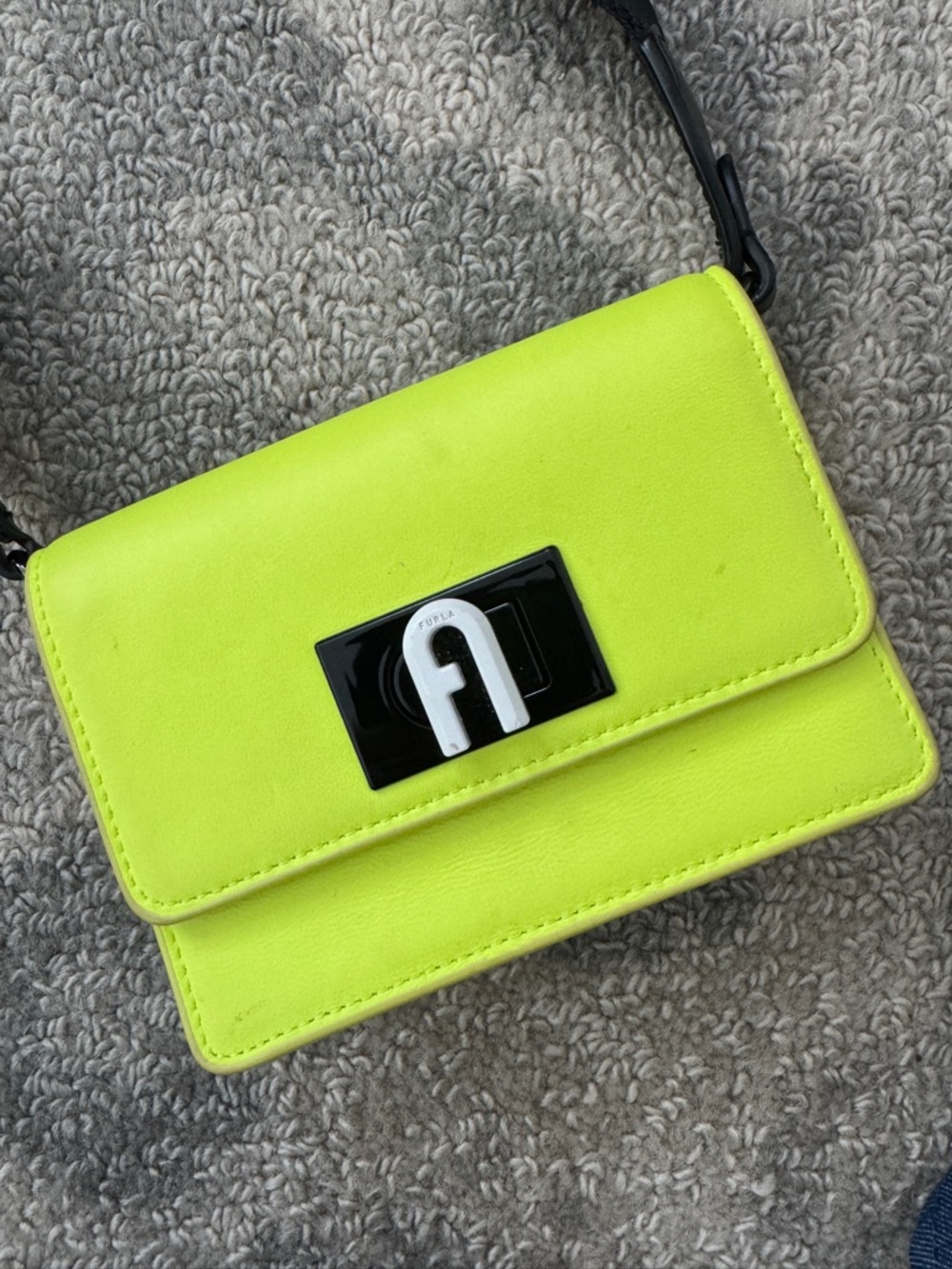 Furla Neon Yellow Crossbody - Picture 9 of 10